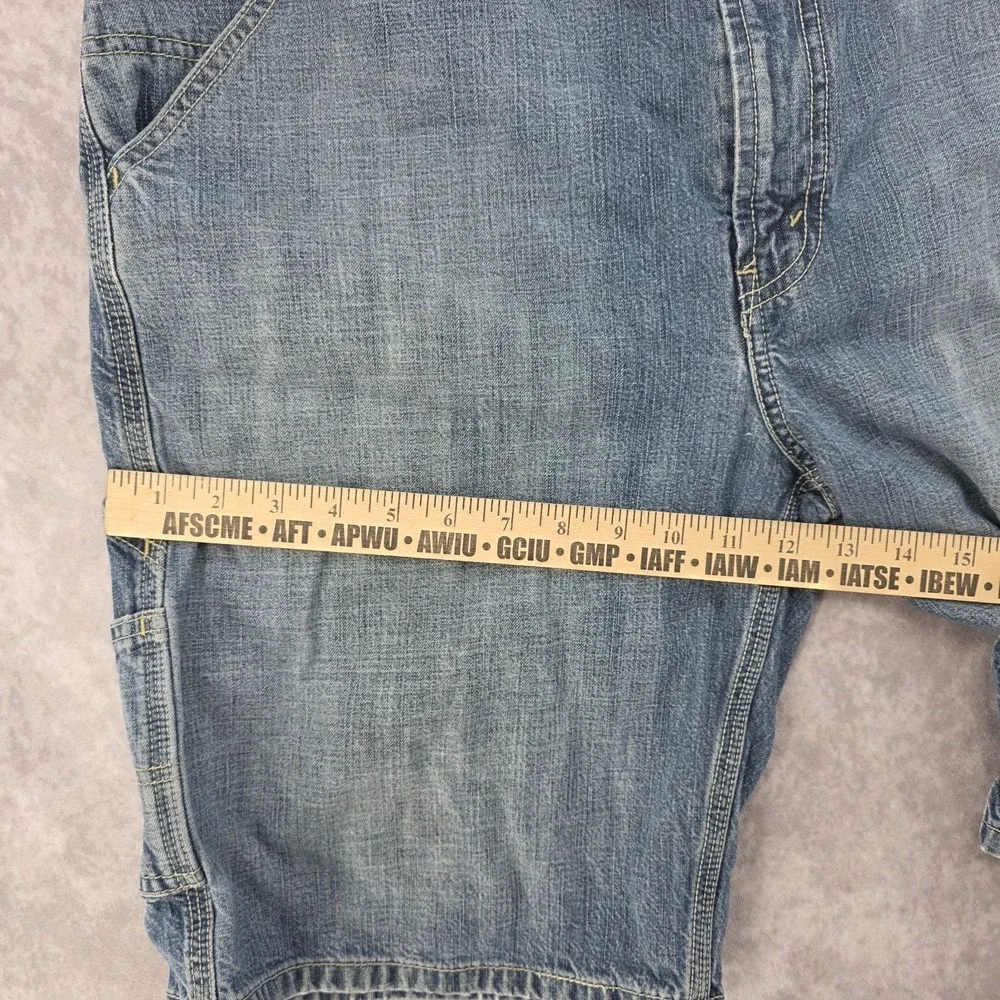 Vintage Levis Carpenter Shorts Mens 36 Blue Denim Baggy Loose Fit Y2K Jorts